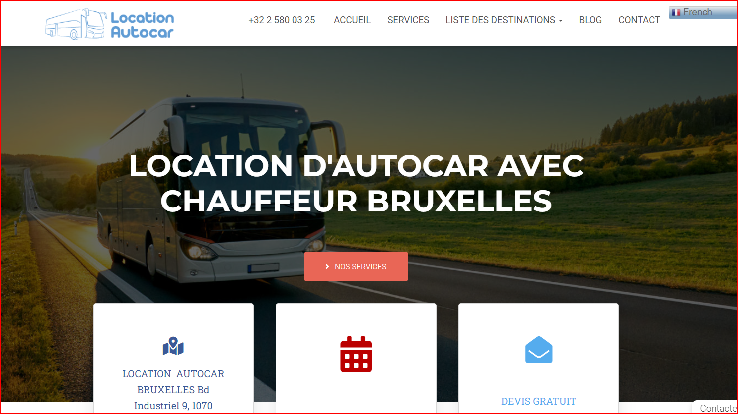 LOCATION D'AUTOCAR AVEC CHAUFFEUR BRUXELLES